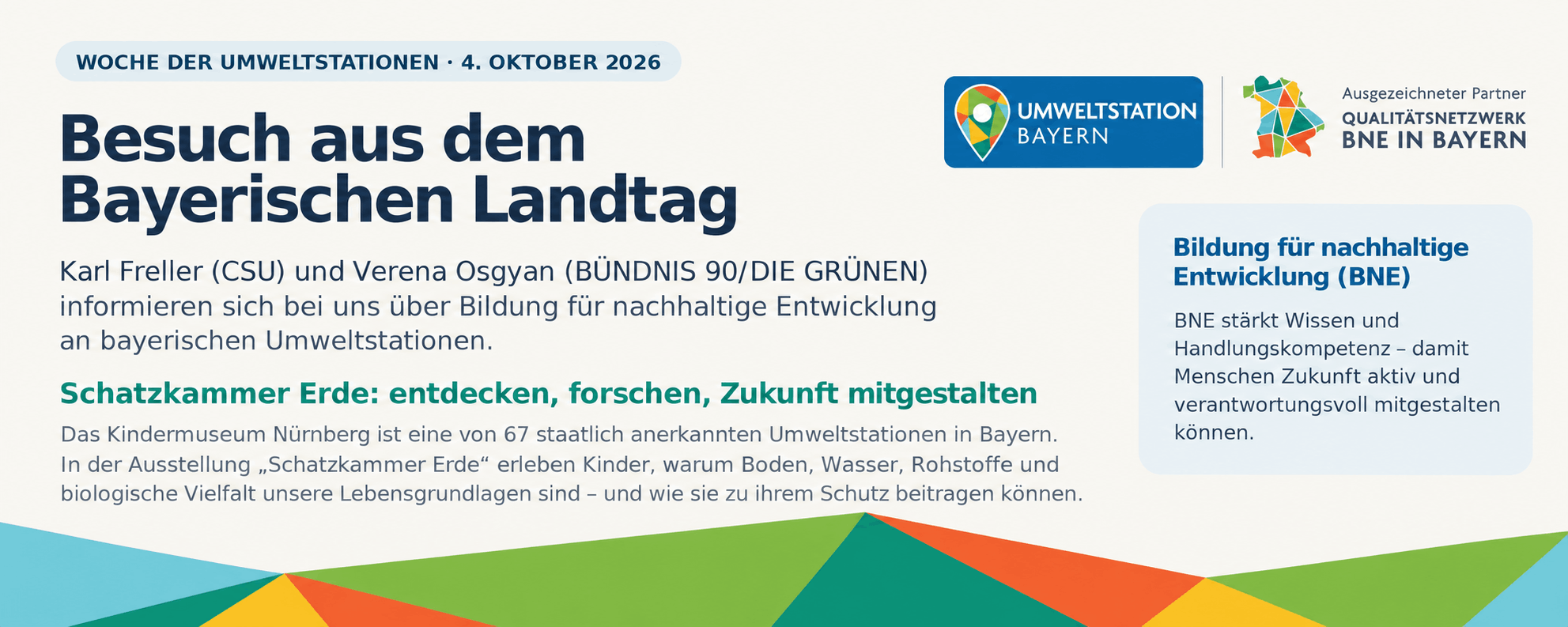 Information über den Besuch aus dem bayerischen Landtag am 4.10.2026